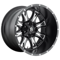 ~(38 lbs. 20X20X12)~ THROTTLE 17x9 8x165.10 MATTE BLACK MILLED (1 mm)