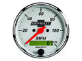 Autometer Arctic White 3 1/8in 120 mph electric Speedometer Programmable w/ LCD