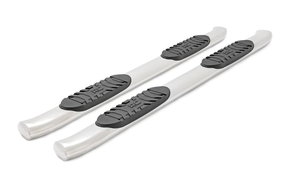 GM Stainless Steel Oval Nerf Step Bars (07-18 GM 1500 07-19 2500HD 3500 HD 19 Classic Crew Cab)