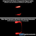 1500 2500 3500 LED TAIL LIGHTS BLACK HOUSING CLEAR LENS WHITE LED WITH SEQUENTIAL TURN SIGNAL