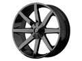 SLIDE 22x9.5 6x114.30 GLOSS BLACK W/ CLEAR COAT (15 mm)