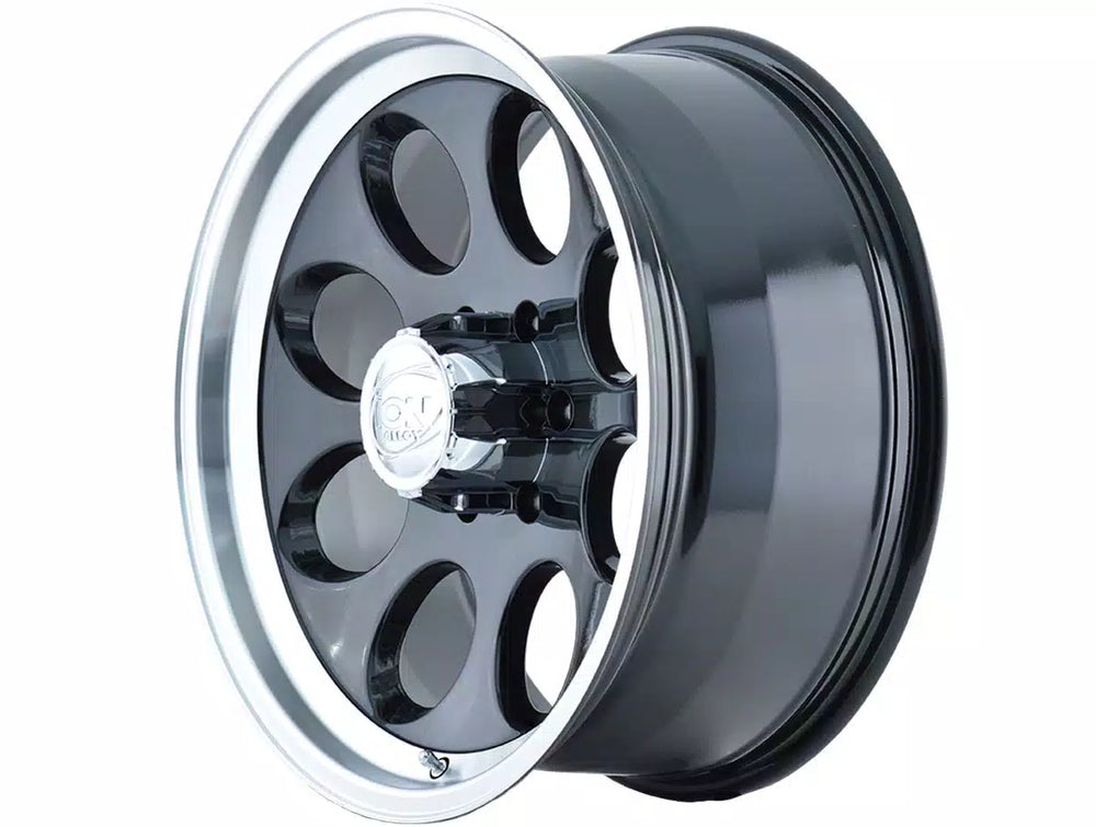 ~(37 lbs. 20X20X10)~ 171 (171) BLACK/MACHINED LIP 18X9 8-170 0MM 130.8MM