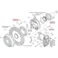 Wilwood Mopar/Dana Rear Kit Green/Snap Ring 2.36