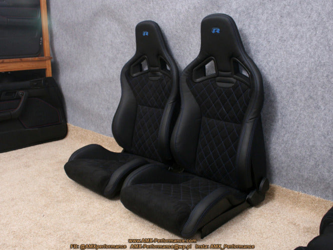 Recaro Cross Sportster CS Passenger Seat - Black Leather (Silver Logo)