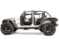 Jeep JL Front Full Tube Doors Bare; Gladiator JT Front Full Tube Doors Bare Steel