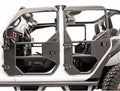 Jeep JL Front Full Tube Doors Bare; Gladiator JT Front Full Tube Doors Bare Steel