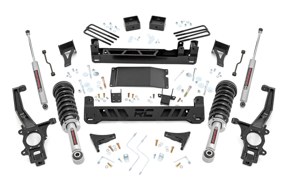 1x 1879BOX3 1x 83700BOX1 1x 83730BOX2 6 Inch Lift Kit Nissan Frontier 2WD 4WD (2022)