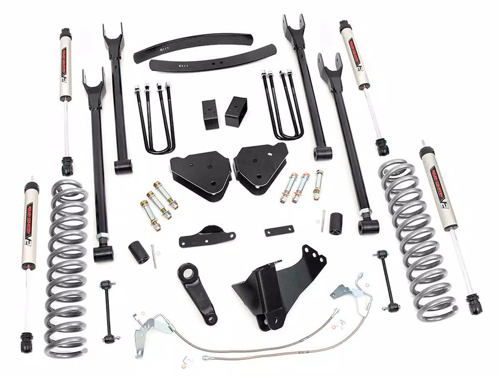 1x 9295 6 Inch Lift Kit Diesel 4 Link V2 Ford Super Duty 4WD (08-10)
