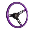 Steering Wheel Mtl Flake Purple/Spoke Blk 13.5