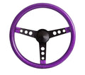 Steering Wheel Mtl Flake Purple/Spoke Blk 13.5