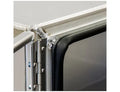 24X24X72 IN PRO SERIES SMOOTH ALUM UNDERBODY TOOLBOXDOUBLE BARN DOOR 3POINT COMPRESSION LATCH