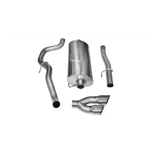 3.0 Inch Cat-Back Sport Single Side Exit Exhaust 4.0 Inch Polished Tips 10-13 Dodge Ram 2500 Crew Ca