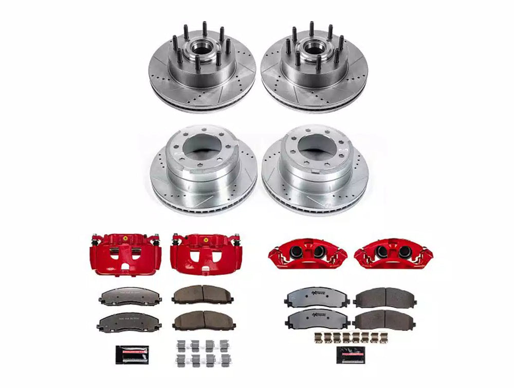Power Stop 13-22 Ford F-250 Super Duty Front & Rear Z23 Evolution Kit w/Cals