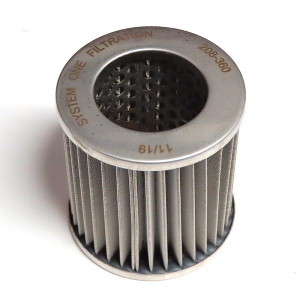 Billet Oil Filter w/Blt Cap 45 Micron - Black