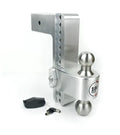 180 TURNOVER BALL 10 DROP HITCH W/ 3 SHANK STAINLESS STEEL 17/8 & 2 BALL W/W503