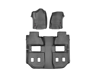 WeatherTech Black Front Rear FloorLiner HP Fits -20-20 Chevrolet GMC 44607-1-3IM