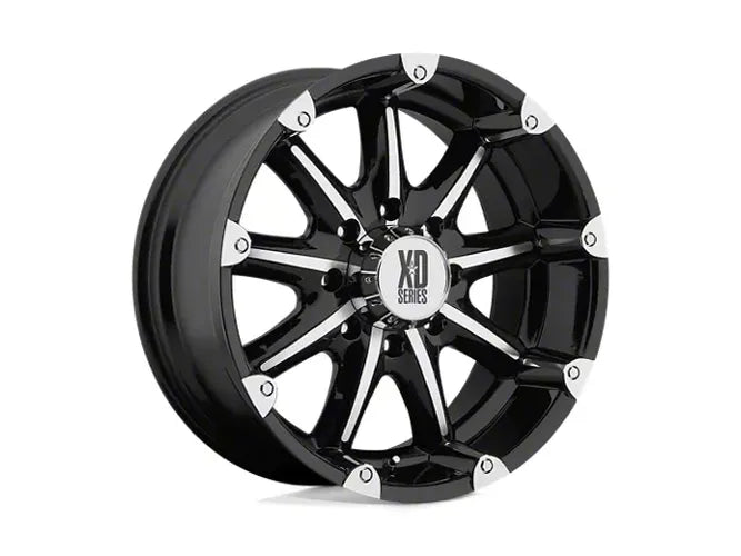 KMC XD SERIES XD779 BADLANDS GLOSS BLK MACH 20x9 8X170 bp 4.53 b/s 12 offset