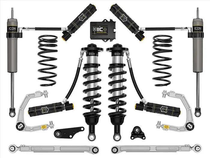 2024-2025 Toyota Tacoma 1.25-3 Inch Lift Stage 10 Suspension System Billet Overland Rear Springs Icon Vehicle Dynamics
