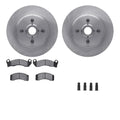 R1 Concepts Brake Rotor- Blank with Optimum Oe Pads Hdw Fits Ford Mustang