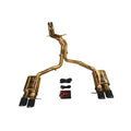 Audi B8, B8.5 S4, S5 3.0, 4.2L Catback T304 SS Anodized Gold 3.5" Tips