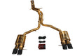 Audi B8, B8.5 S4, S5 3.0, 4.2L Catback T304 SS Anodized Gold 3.5" Tips