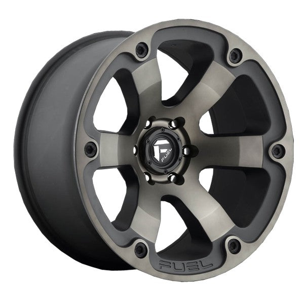 ~(48 lbs. 23X23X13)~ BEAST 20x10 5x127.00 MATTE BLACK DOUBLE DARK TINT (-18 mm)