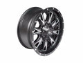 ~(38 lbs. 20X20X12)~ THROTTLE 17x9 5x114.30/5x127.00 MATTE BLACK MILLED (-12 mm)
