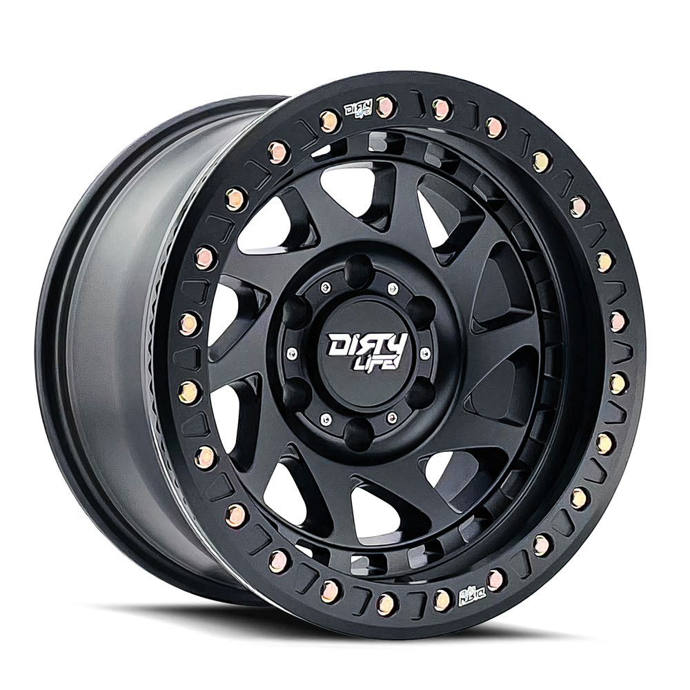 DIRTY LIFE ENIGMA RACE 9313 MATTE BLACK 17X9 8-170 -12MM 125.2MM