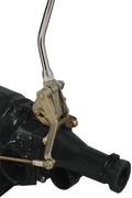 TAIL MOUNT SHIFTER CHRYSLER 904 TRANS W/BLK 10IN SGL BEND LEVER & MUSHROOM BLK K