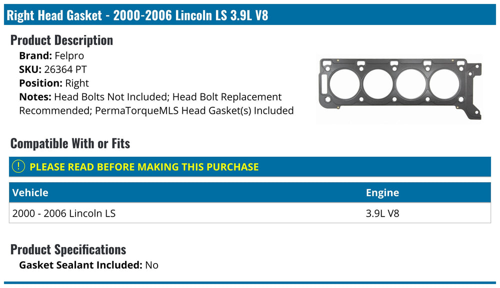 Head Set FORD 3.0L DOHC DURATEC (LINCOLN LS 2002)