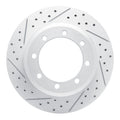 DFC 05-12 Ford F-450 Super Duty Rear Left Drilled & Slotted Geoperformance Rotor