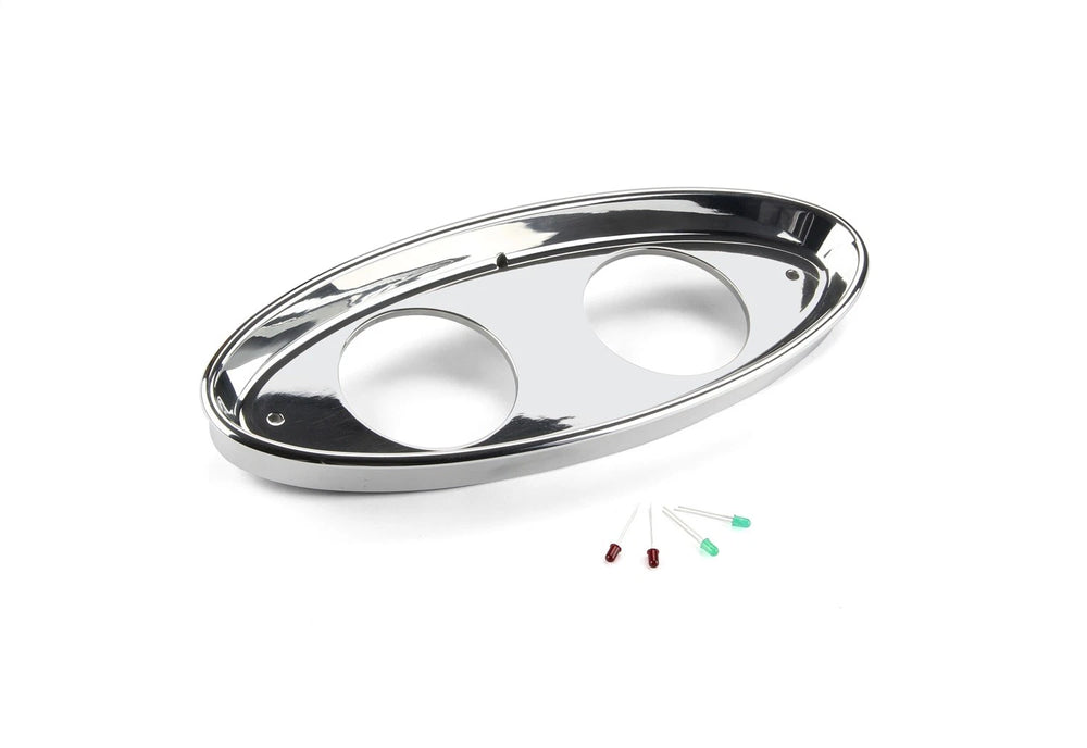 OVAL BILLET ALUMINUM DASH INSERT