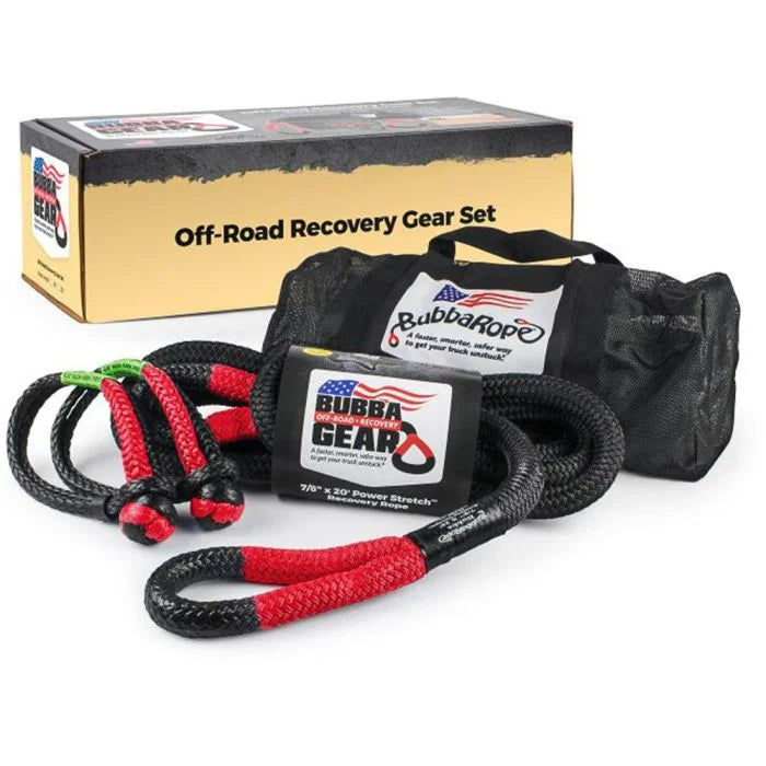 7/8IN X30FT RED ORIGINAL POWER STRETCH RECOVERY ROPE BREAKING STRENGTH 28600 LBS