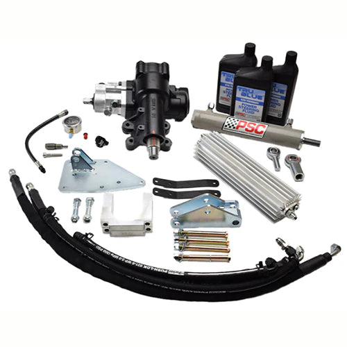 Cylinder Assist Steering Kit weld-on 6.75 afm axle 1.25 tie rod Gladiator JT/Wrangler EHPS