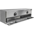 21X18X90 INCH DIAMOND TREAD ALUMINUM HEAVYDUTY FLATBED CONTRACTOR WITH LOWER DOOR