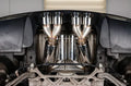 Axle-Back Exhaust System 2005-2008 C6 Corvette Axle-Back 3 Inch Exhaust System W, Mufflers, 304 Ss Hooker BlackHeart