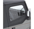 ~(32 lbs. 51X24X4)~ Tigertop Complete Replacement Soft Top Black Crush Jeep 67-83 Jeepster; Includes 1-piece full Fabric Doors; Clear side and rear windows
