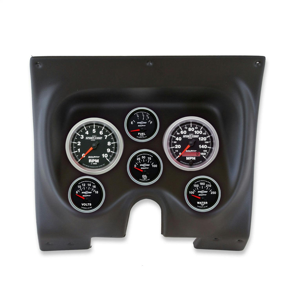 DIRECT FIT DASH KIT CAMARO FIREBIRD 67-68 TACH MPH FUEL OILP WTMP VOLT SPORT-COMP II