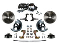 LEED Brakes Power Front Kit with Plain Rotors and Zinc Plated Calipers
