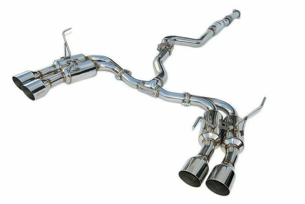 Invidia 22+ Subaru WRX Wagon Gemini R400 Cat-Back Exhaust - Black Tip