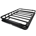 SRM500 75IN FLAT PLATFORM ROOF RACK WITH QUAD RAIL KIT TEXTURED BLACK