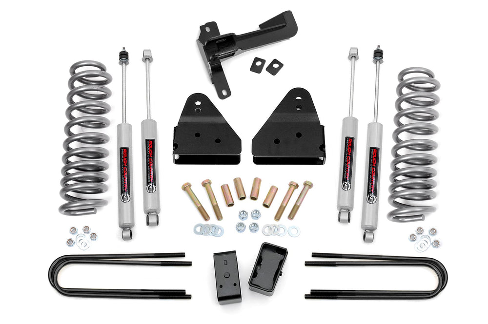 8 Inch Lift Kit 4 Link RR Blocks Ford F-250 F-350 Super Duty 4WD (05-07)