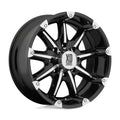 KMC XD SERIES XD779 BADLANDS GLOSS BLK MACH 18x9 8X170 bp 4.53 b/s 12 offset