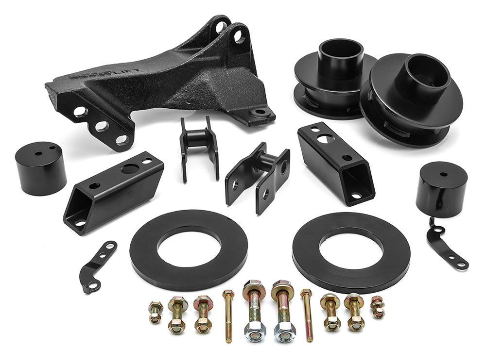 RLS - 2.5 Leveling Kit with Track Bar Relocation Bracket Fits Ford F250 F350 2011-2024