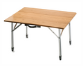 BAMBOO FOLDING TABLE W/ALUMINUM LEGSADJ(31.4X23.6X18IN26INH)