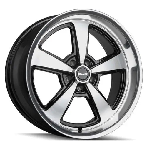 RIDLER 652 652 GLOSS BLACK WITH DIAMOND CUT FACE LIP 20X10 5-120.65 0MM 83.82MM