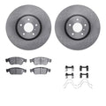R1 Concepts E- Line Series Brake Rotor with Ceramic Brake Pads Hdw Fits INFINITI G35