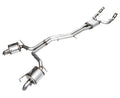 AWE Audi 2019-2023 C8 A6/A7 3.0T Touring Edition Cat-back Exhaust- Turn Downs