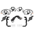1619 TITAN HOOD HINGES LED LIGHT BAR MOUNT KITBY A PILLARW/FOUR 3IN CUBE LED W