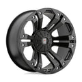 KMC XD SERIES 18x9 778 MONSTER MATTE BLACK 5x4.5/5.0 bp 6.38 b/s 35 offset